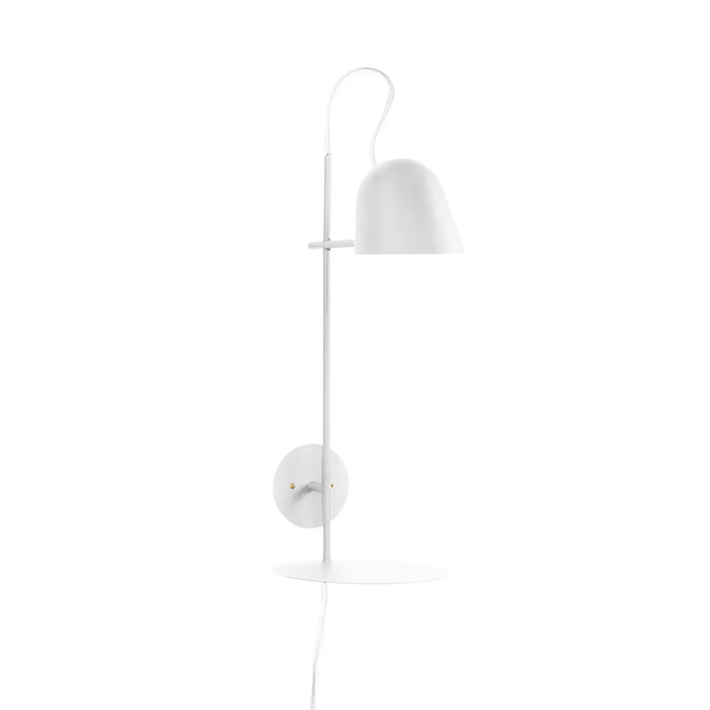 Örsjö Streck Bleck Vägglampa Vit Utvändig kabel med platta