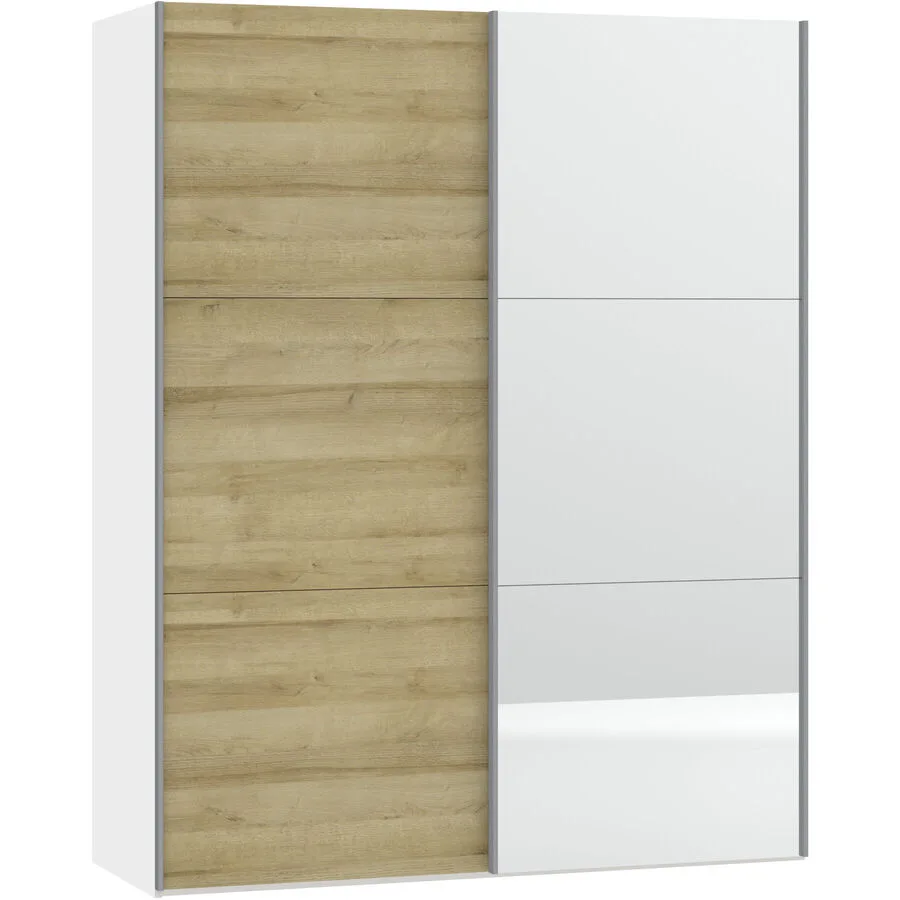 MyDeal Kleiderschrank Easy Go eiche Holzwerkstoff B 153 cm - Schweizer Möbelhersteller