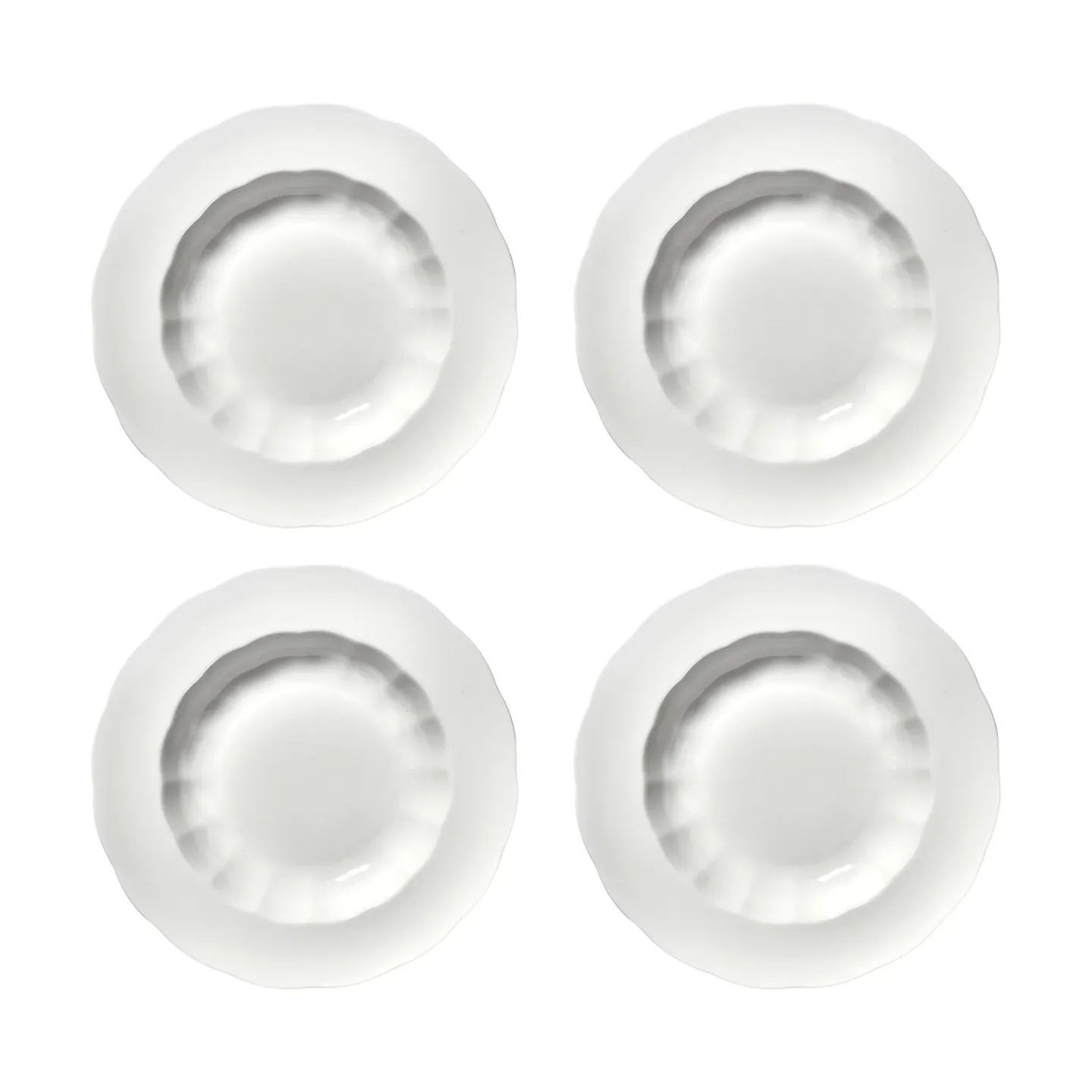 Serax Silhouette tiefer Teller L Ø27 cm 4er pack White