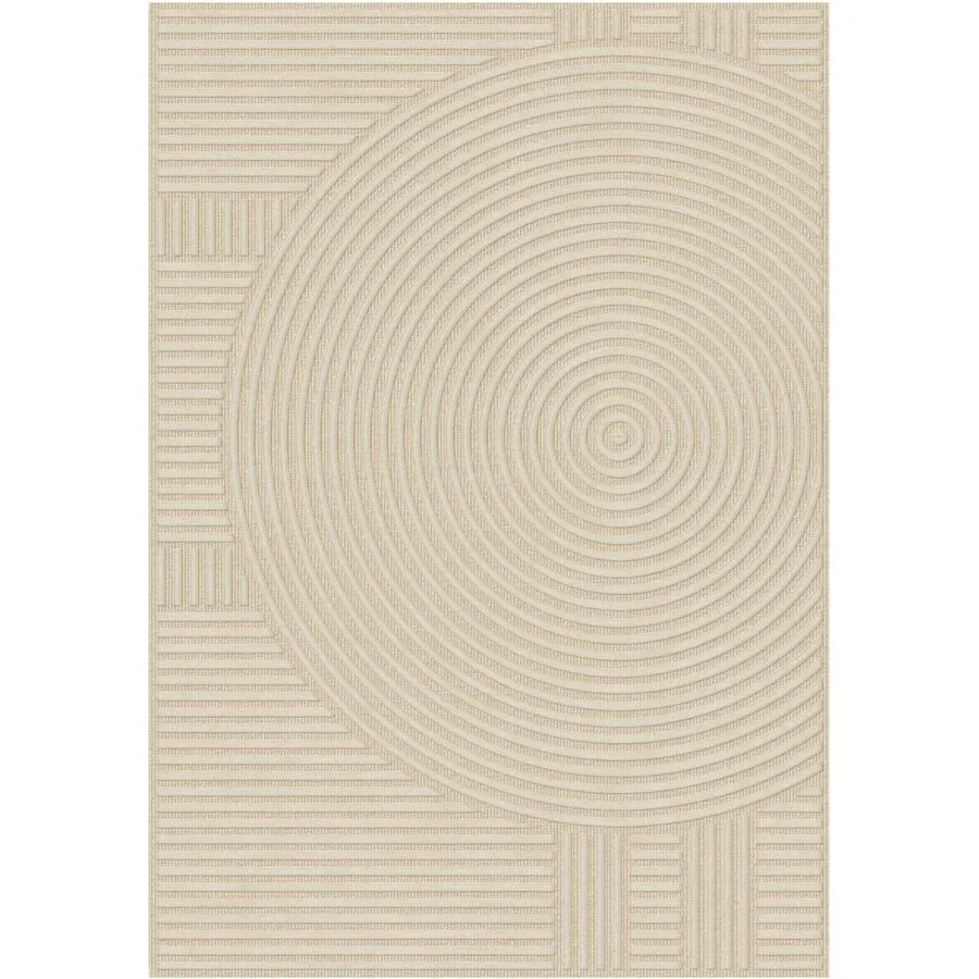 Teppich Lana Beige Architektonisch Wolle, Polyamid 160 x 230 cm