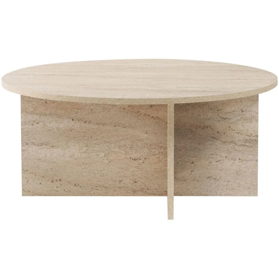 Salontisch Georis Braun/beige marmoriert Holzwerkstoff B 90 H 40 cm