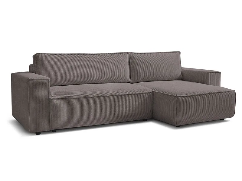 Ecksofa BOBOCHIC NIHAD Cord-Stoff taupe