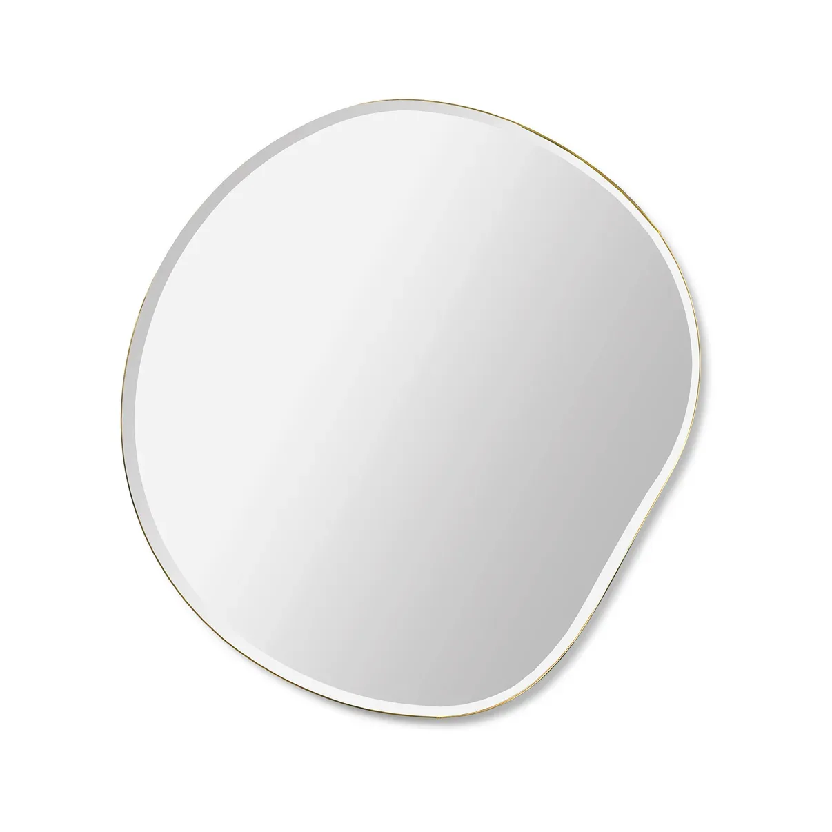 Ferm Living Pond spegel Small brass