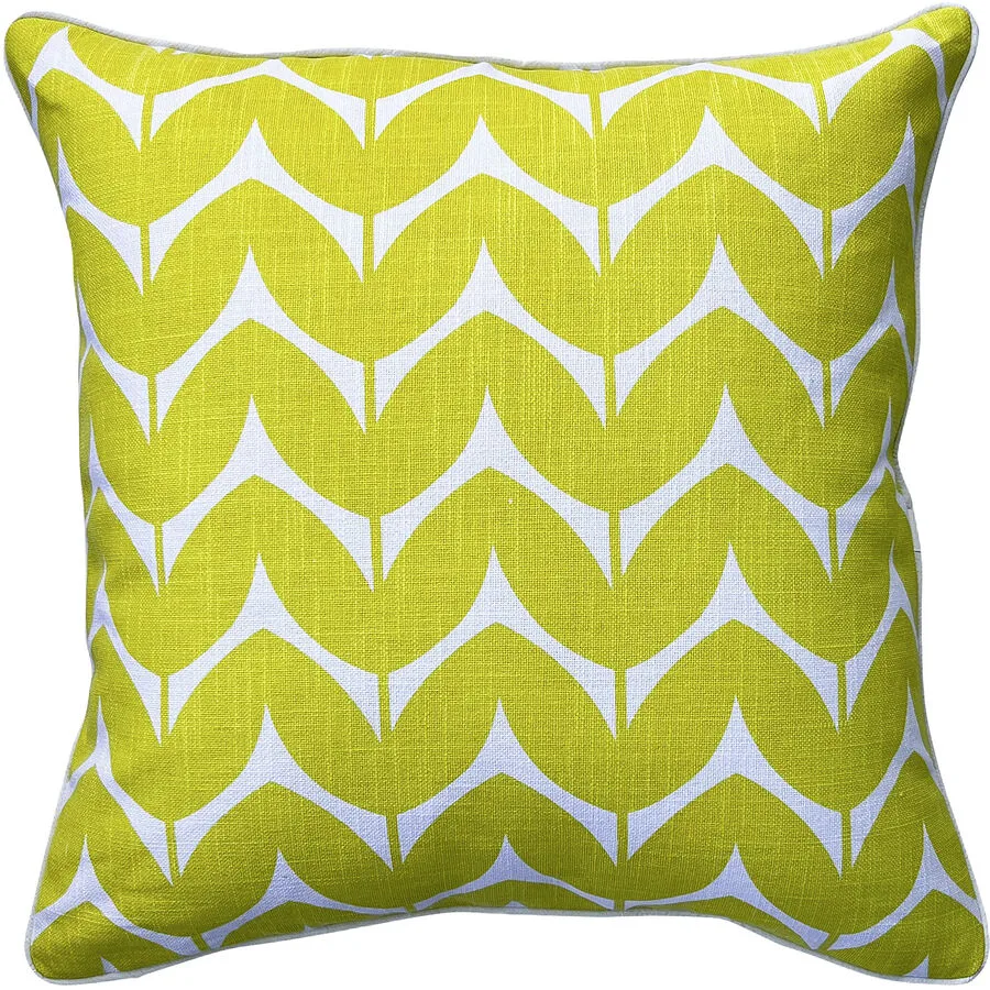 Zierkissen Tropical Feeling gelb Baumwolle B 45 T 45 cm