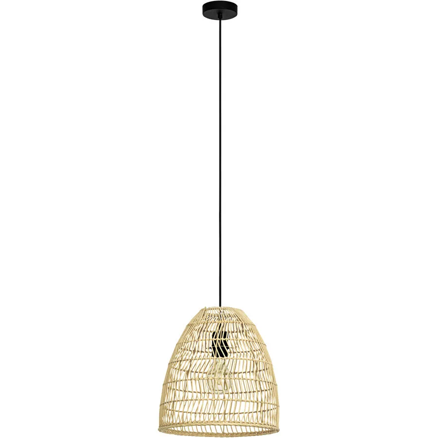 Eglo Pendellampe Ayesgarth Schwarz Stahl 110 cm