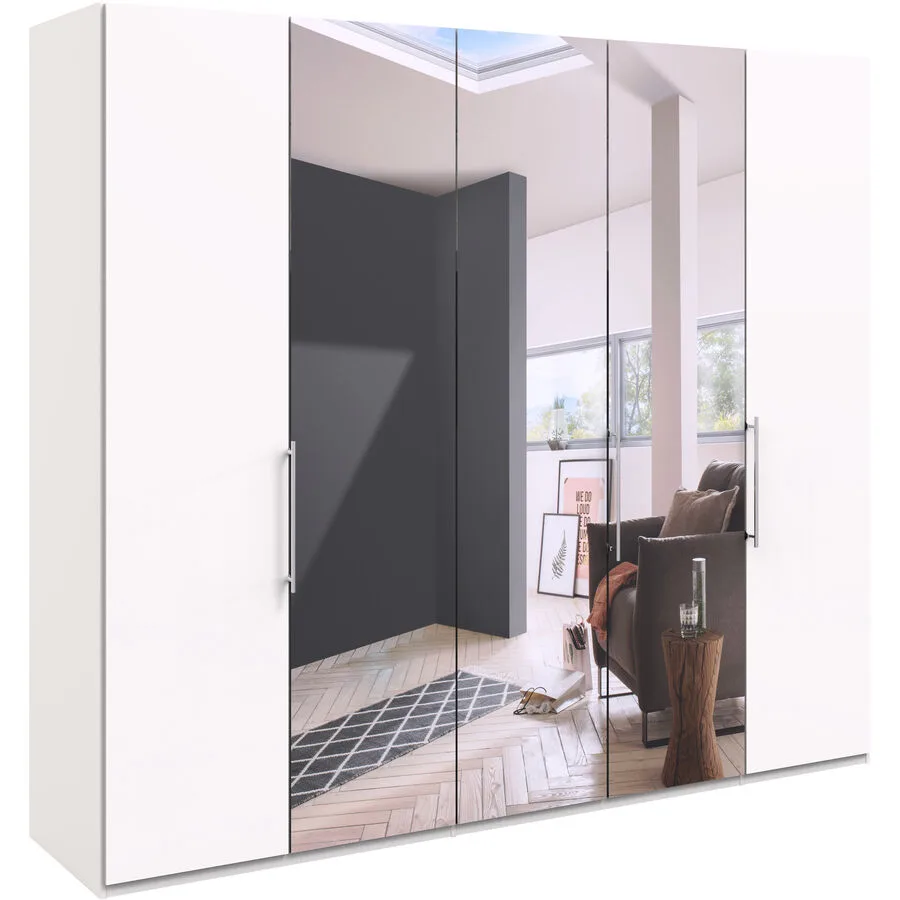 Kleiderschrank Folt weiss Holzwerkstoff B 250 cm