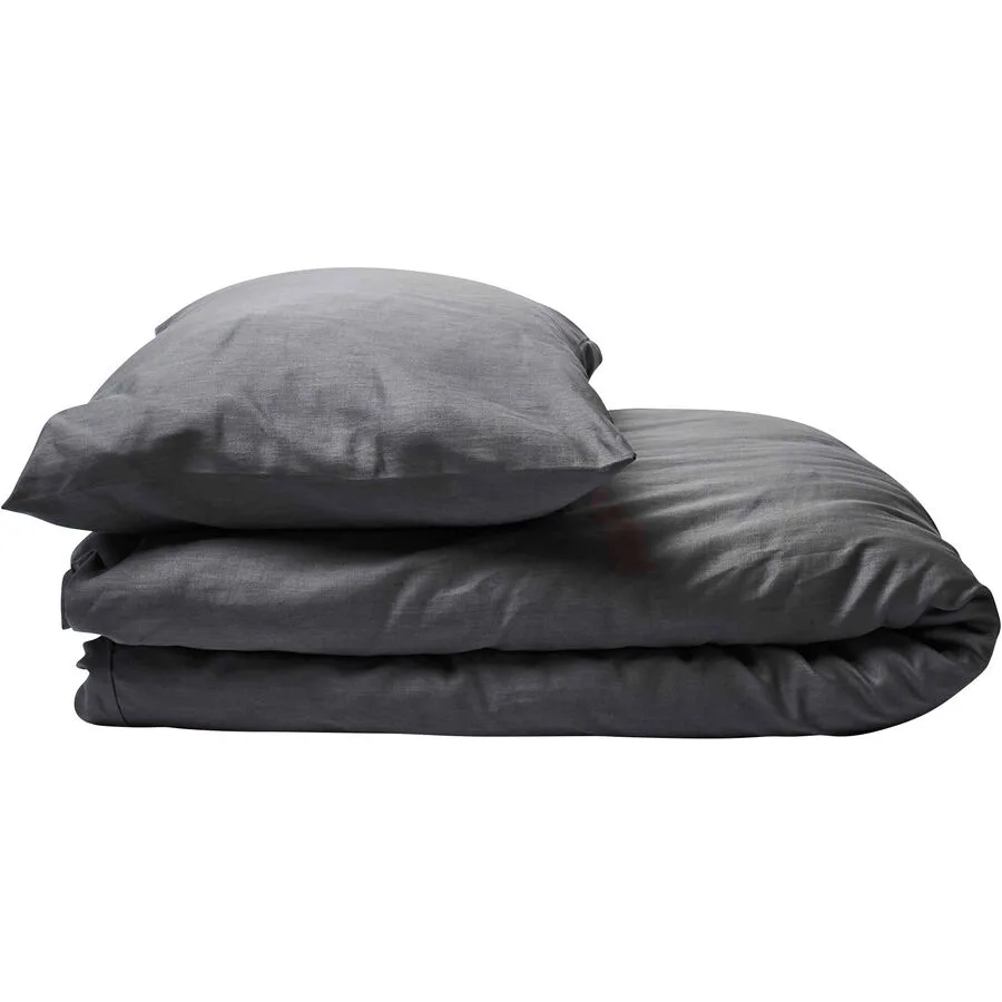 Journey Living Duvetbezug Braga Stone Einfarbig Baumwolle 240 x 240 cm