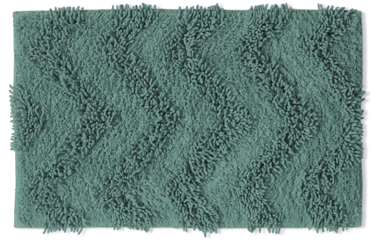 Baderomsmatte - Tressa (mørk grønn) (Størrelse: 50 x 80 cm)