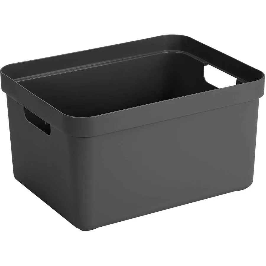 Box Sigma home Grau Kunststoff 24.3 cm - Farbe: anthrazit