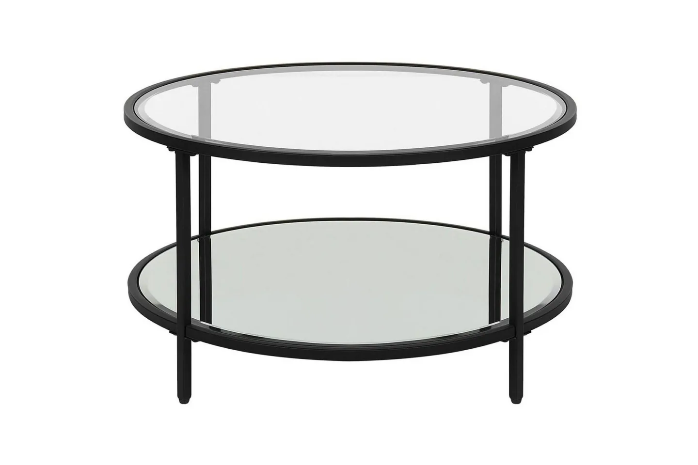 Soffbord Birney Svart/genomskinlig - Svart/genomskinlig