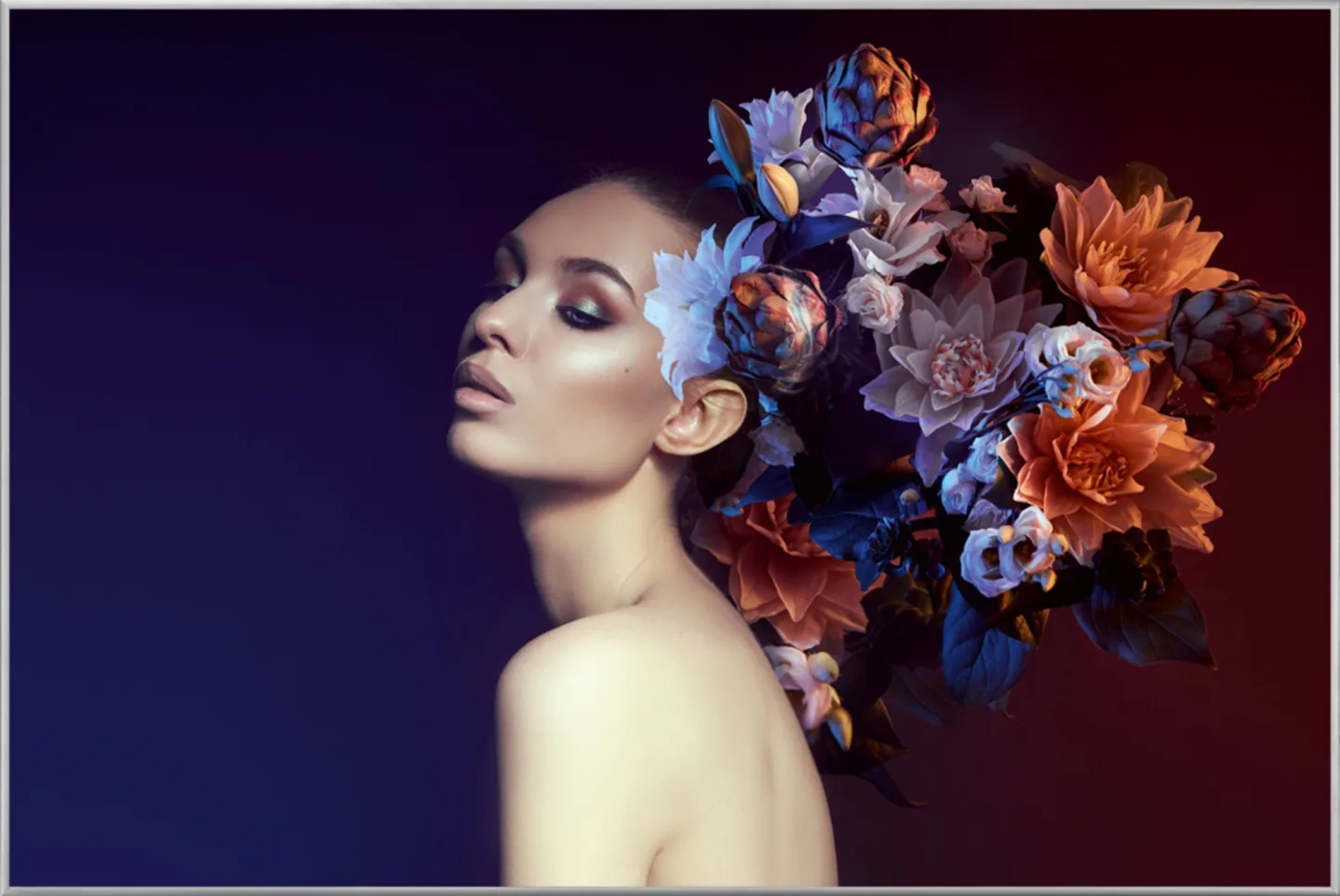 image LAND Bild mit Rahmen Flower Beauty | Schubiger Möbel