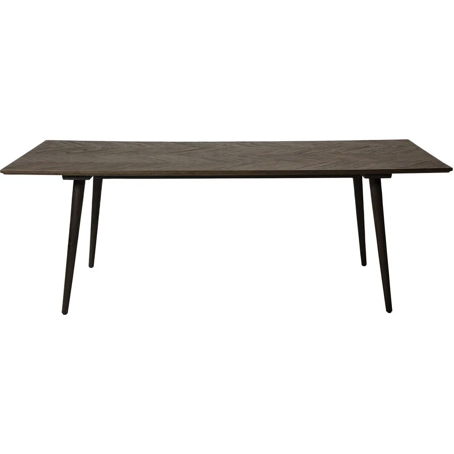 DAN-FORM Esstisch Bone Braun/Schwarz Holz 100 cm