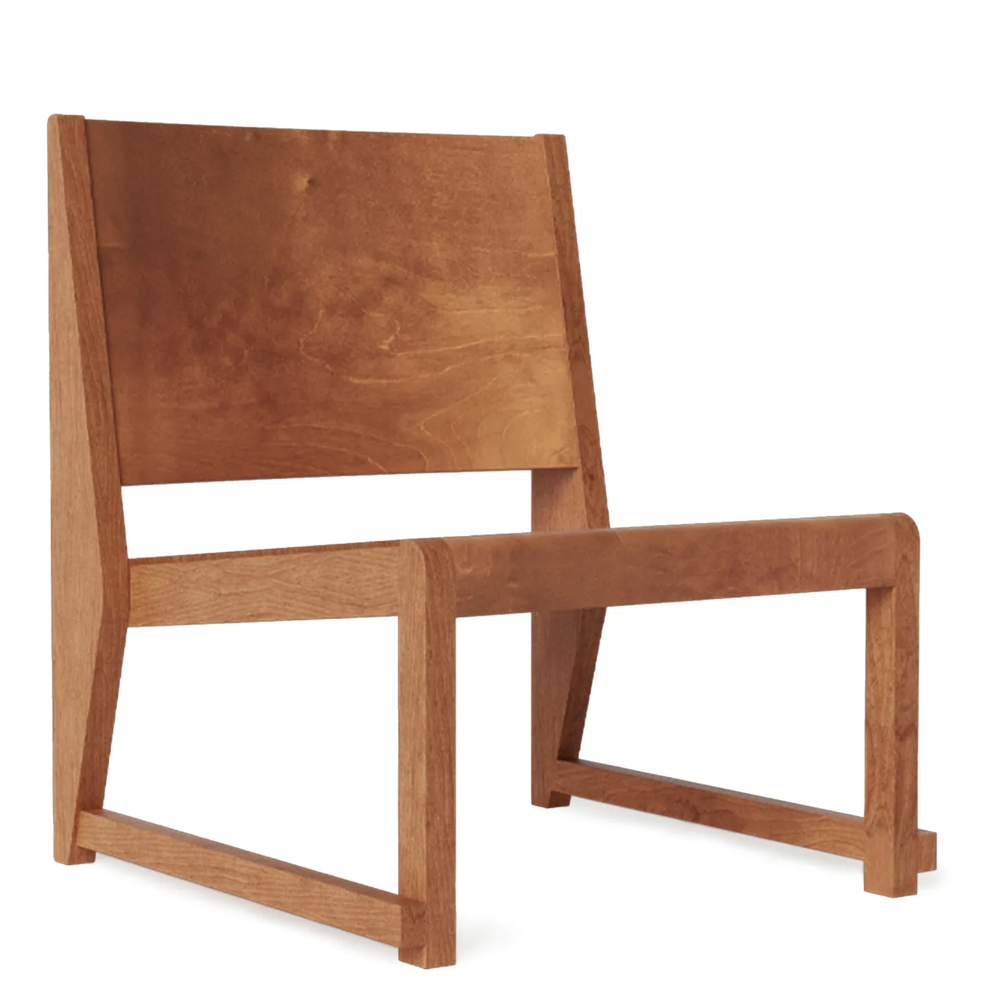 Frama - Easy Chair 01 Warm Brown Wood Frame / Warm Brown Wood Seat - Fåtöljer - Träfärgad - Trä