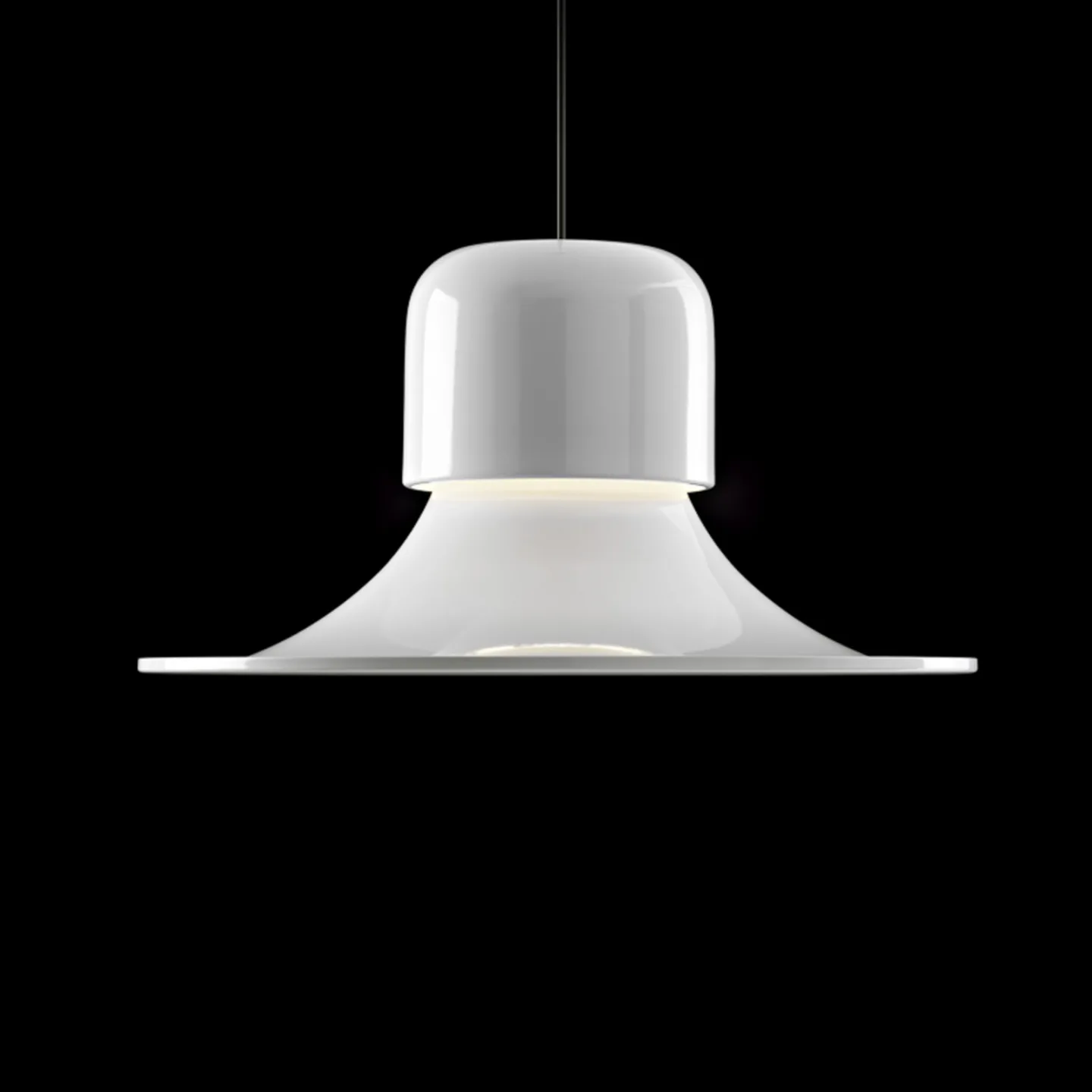 Campana LED-hänglampa, grå, DALI-Push - Stilnovo - Vardagsrum - Design - Metall - Med en ljuskälla