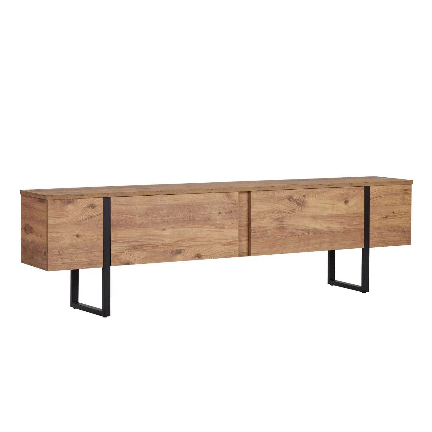 Nopira TV-bänk 180 cm - Atlantic Pine och svart