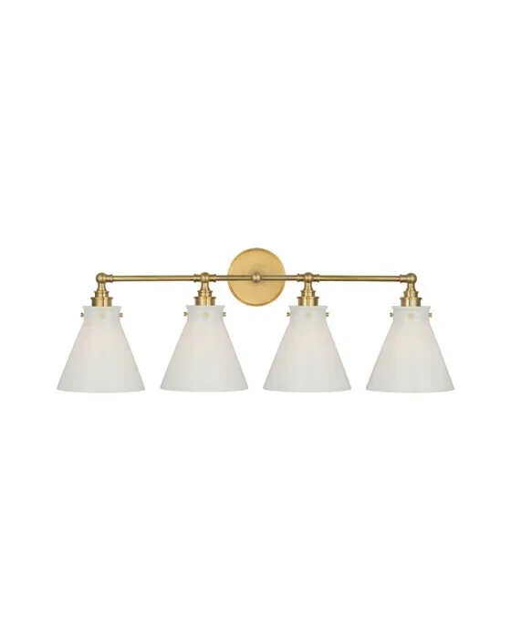 Parkington 32" Four Light Bath Bar Antique Brass