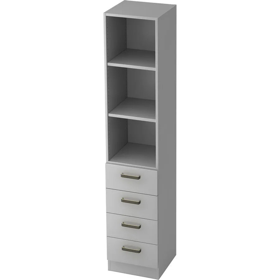 Regal Office grau Holzwerkstoff B 40.6 cm H 200.4 cm