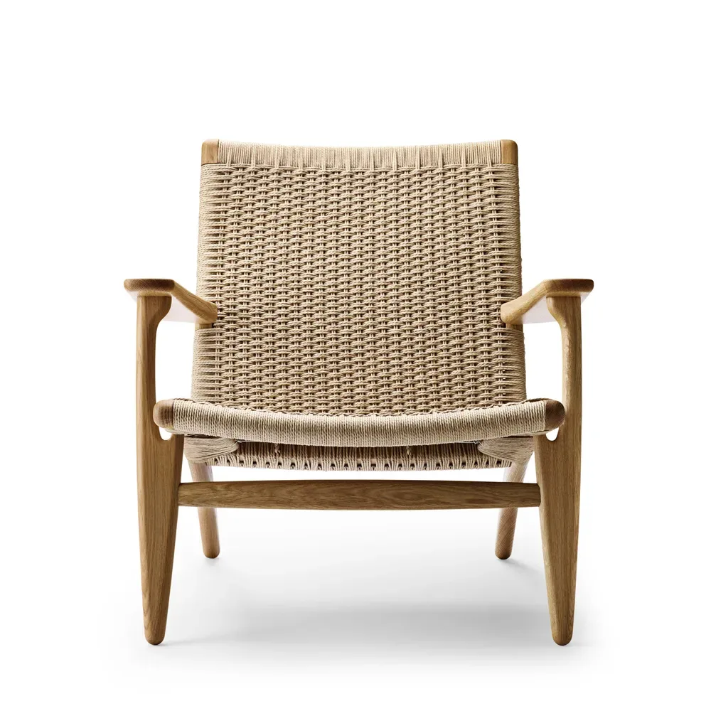 Carl Hansen & Søn CH25 fåtölj Oljad ek-naturflätad