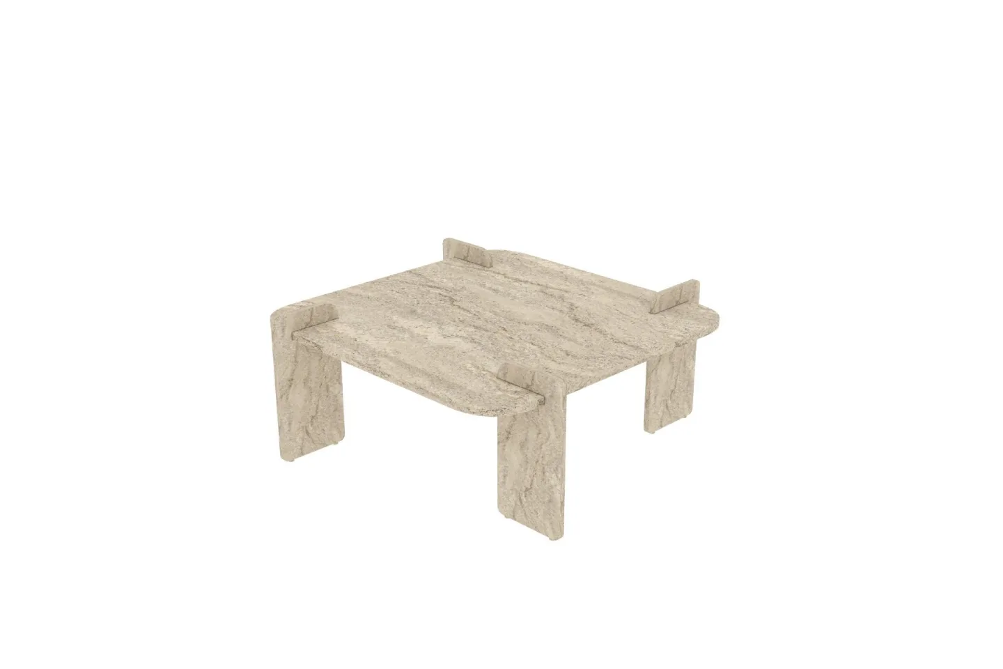Morricus Soffbord 90 cm Kvadratisk - Travertin