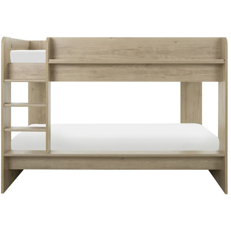 Kinderbett Matis weiss/eiche Holzwerkstoff 90 x 200 cm