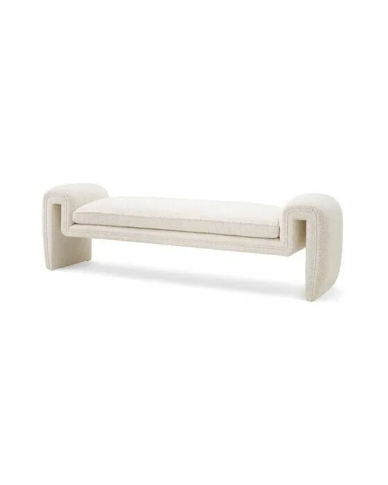 Tondo bænk bouclé cream