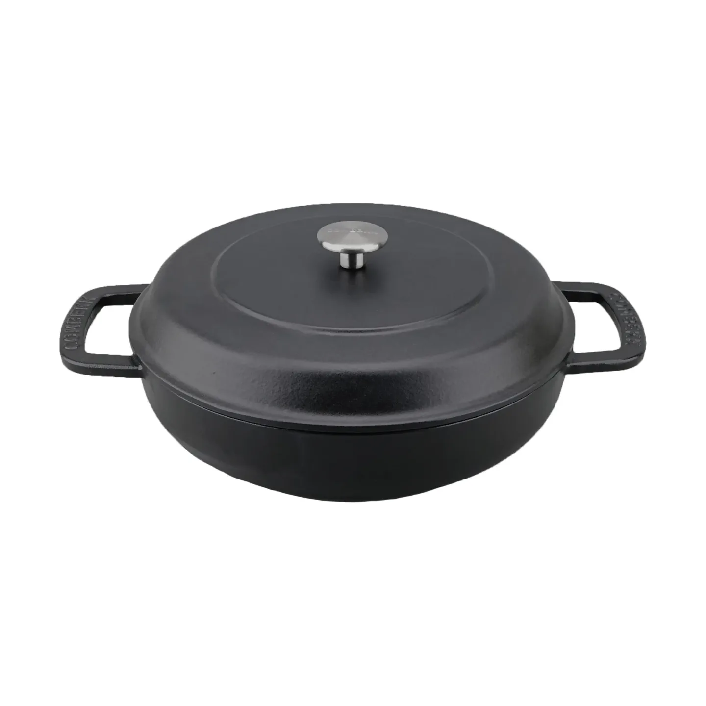 Combekk Combekk emaillierte Traktörpfanne Gusseisen Ø28 cm Black-silver knob