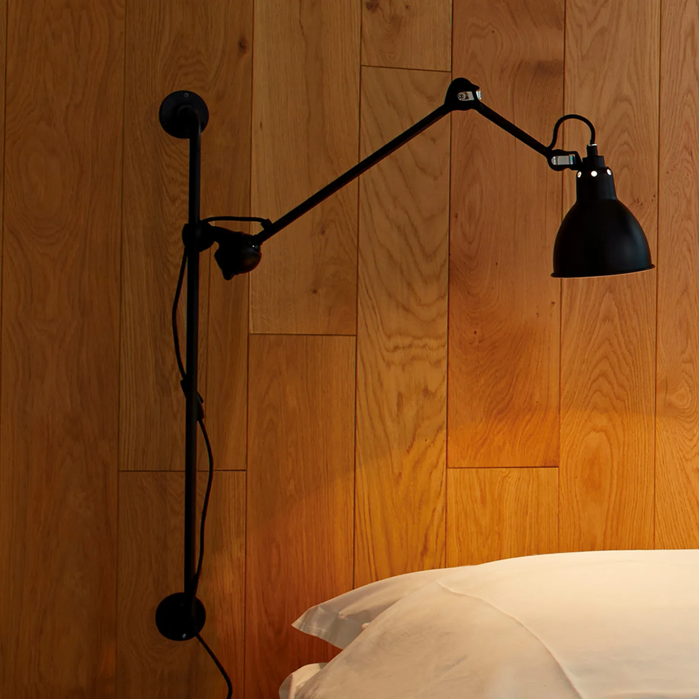 210 Wandleuchte schwarz/schwarz-kupfer - Lampe Gras 201 Round - Wohnzimmer - Design - Metall - Einflammig