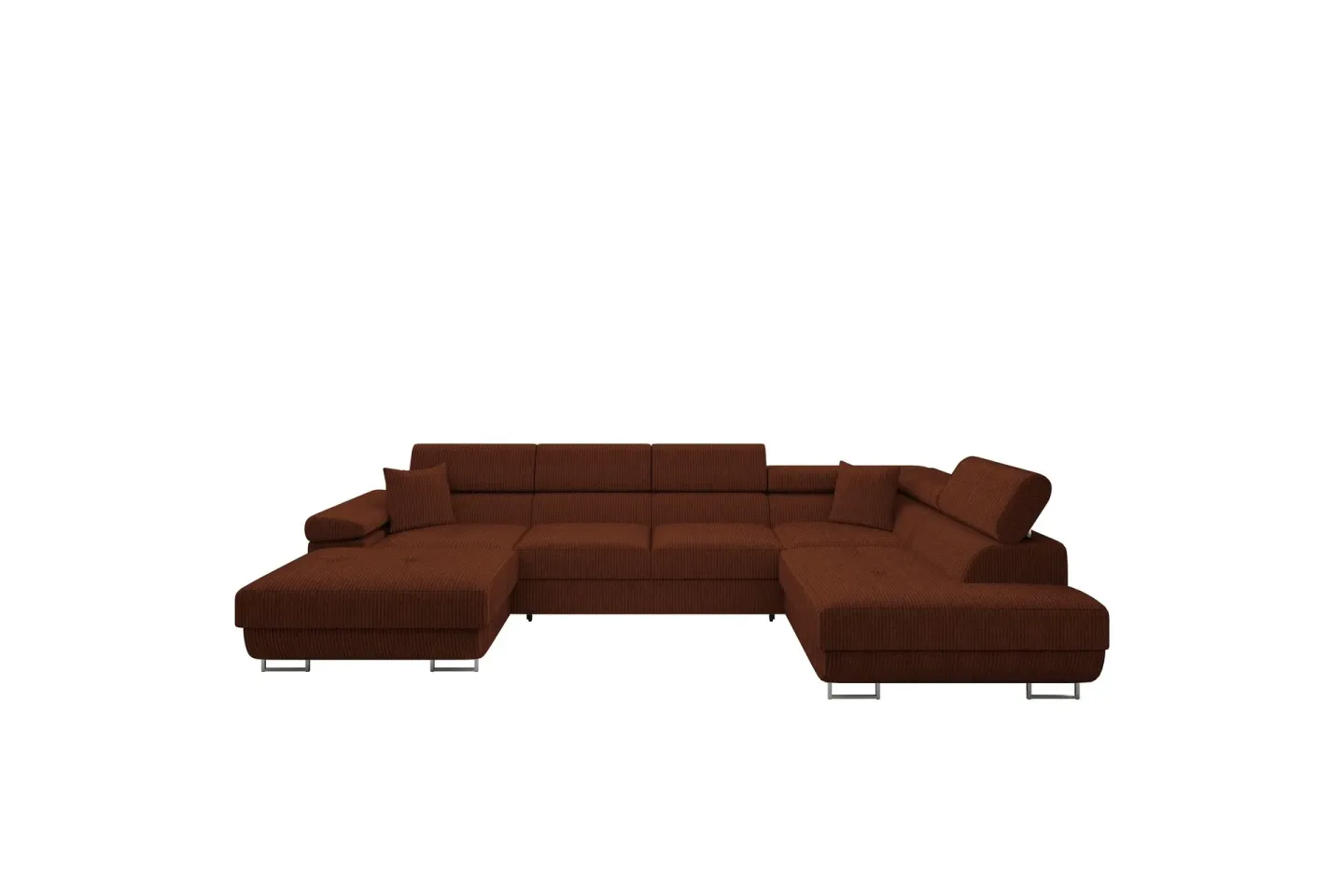 Gabina Soffa med Divan och Schäslong 4-sits - Brun