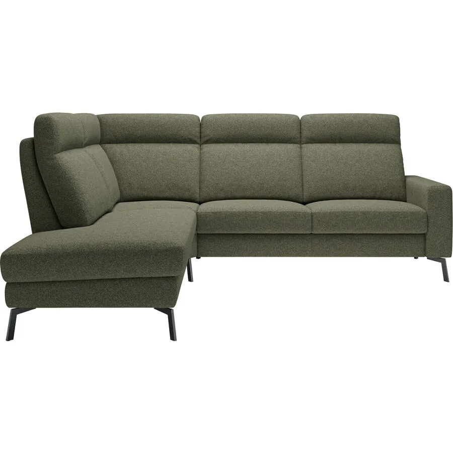 Ecksofa Bernina Grün Polyester 265 cm 215 cm