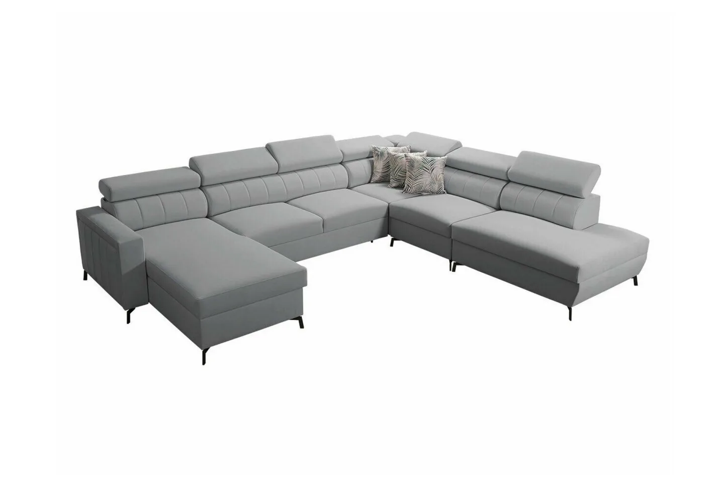 Galbally 5-sits Hörnbäddsoffa Light grey/Dark grey -