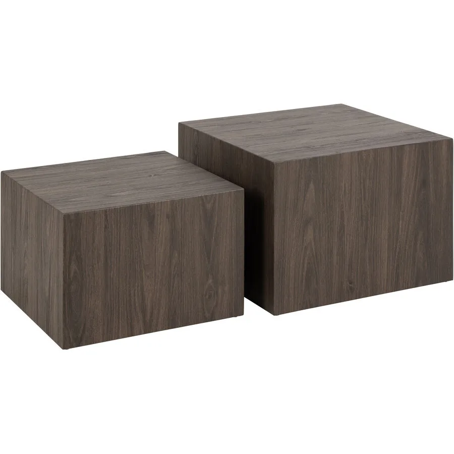 Salontisch Dice Aschbraun MDF B 58 T 58 cm
