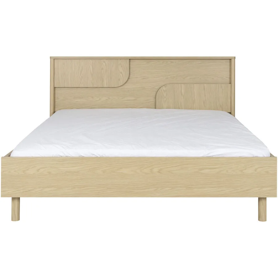 Bett Sammy eiche Holzwerkstoff 160 x 200 cm