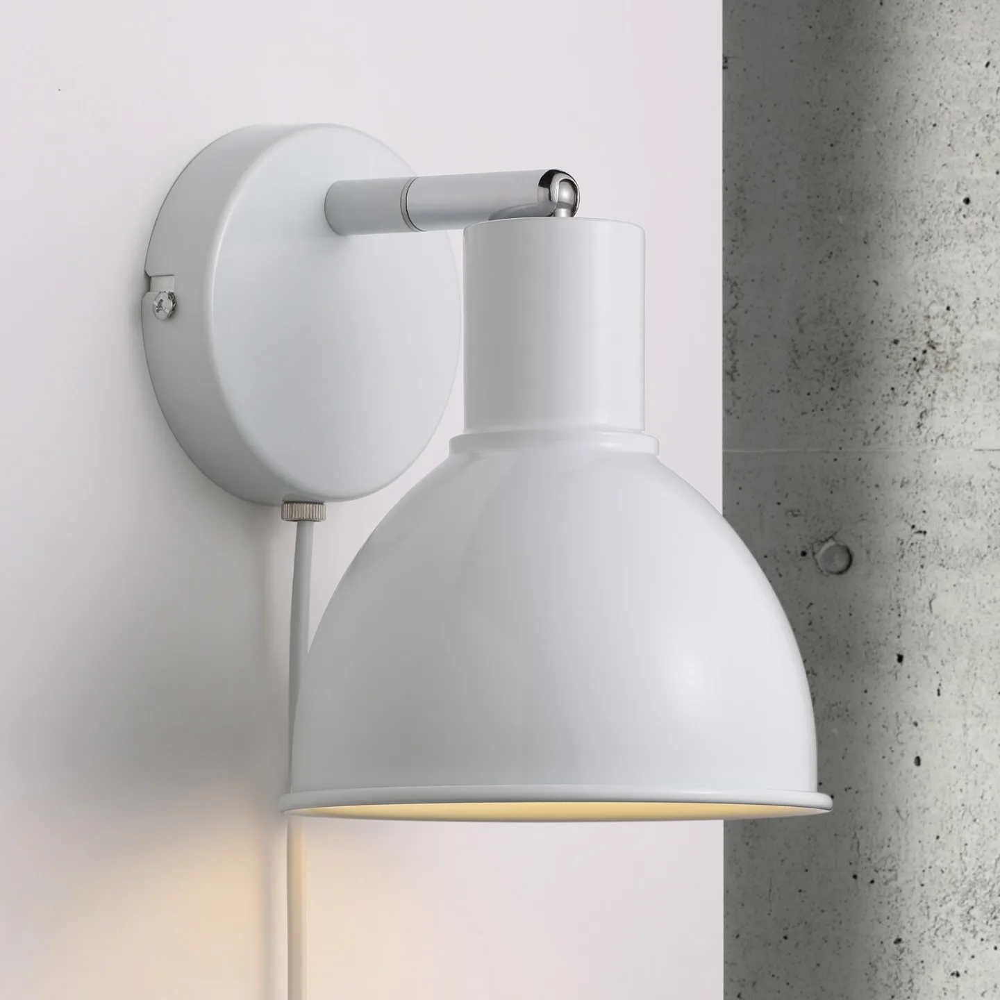 Pop Vägglampa White - Nordlux Pop Wall - Vardagsrum - Skandinavisk - Metall - Med en ljuskälla
