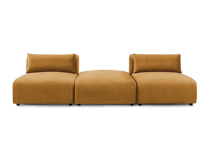 3er Sofa BOBOCHIC JEANNE Samt gelb