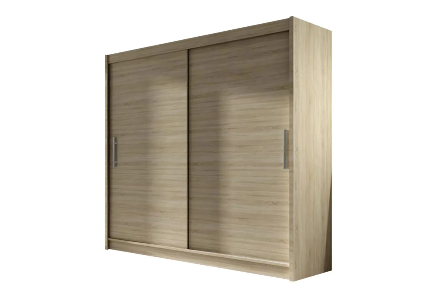 Prag Garderob 180 cm Skjutdörrar - Beige/Trä/Natur