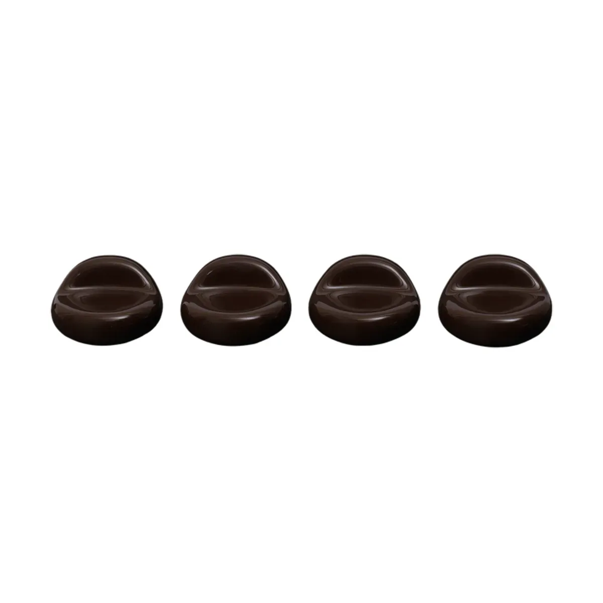 Ferm Living Nube fötter till kruka 4-pack Carob brown