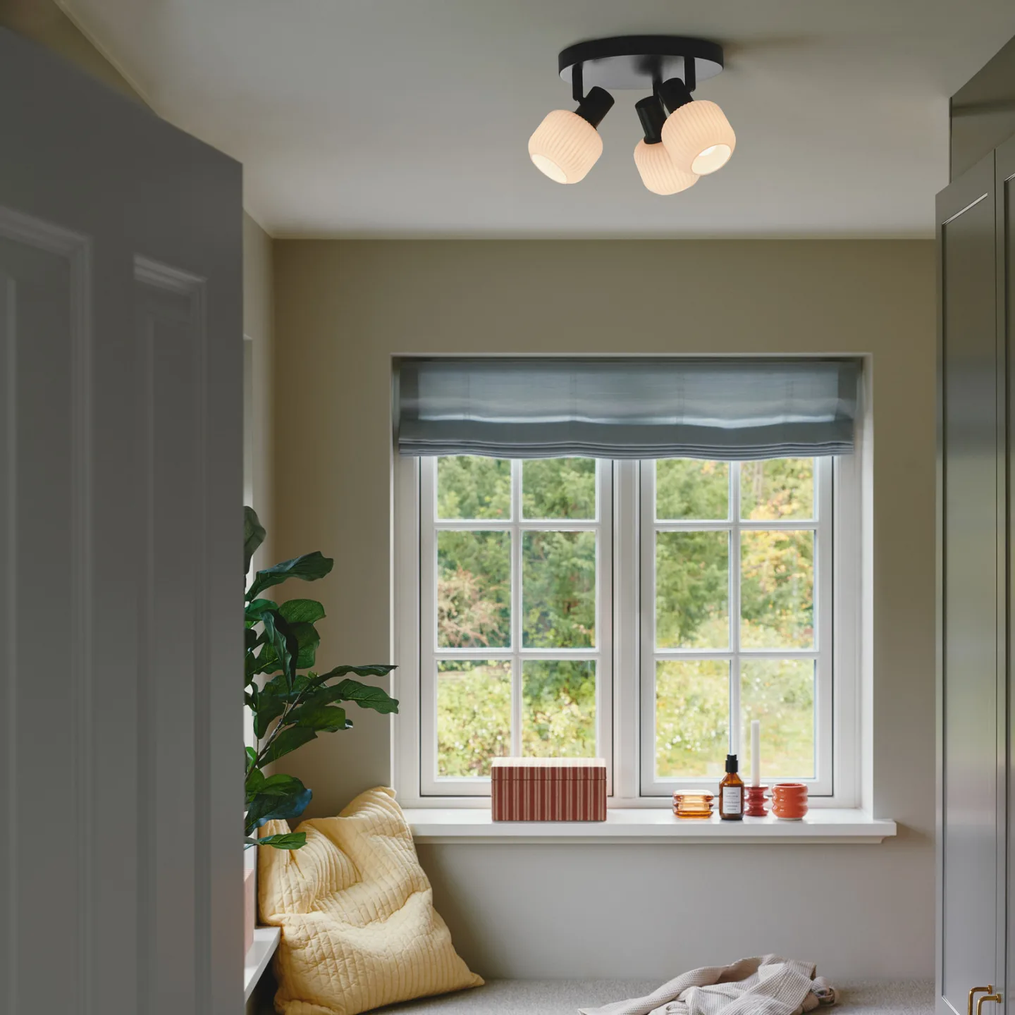 Milford 3 Mini Deckenleuchte Black - Nordlux Milford Mini - Wohnzimmer - Metall - Mehrflammig