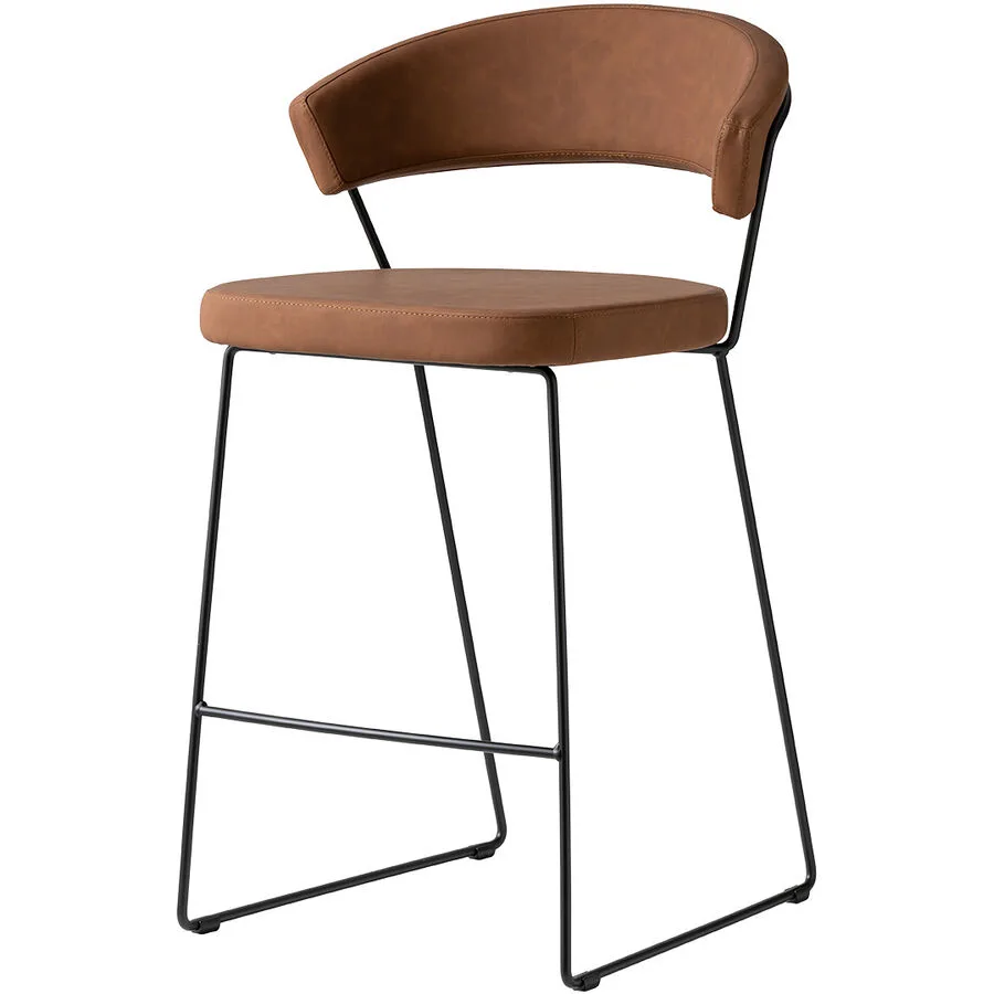 CONNUBIA Barhocker New York mocca Metall H 91 cm