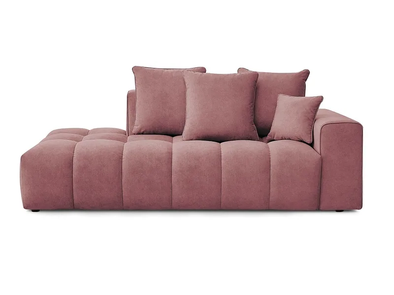 3er Sofa BOBOCHIC MONT-BLANC Samt rosa