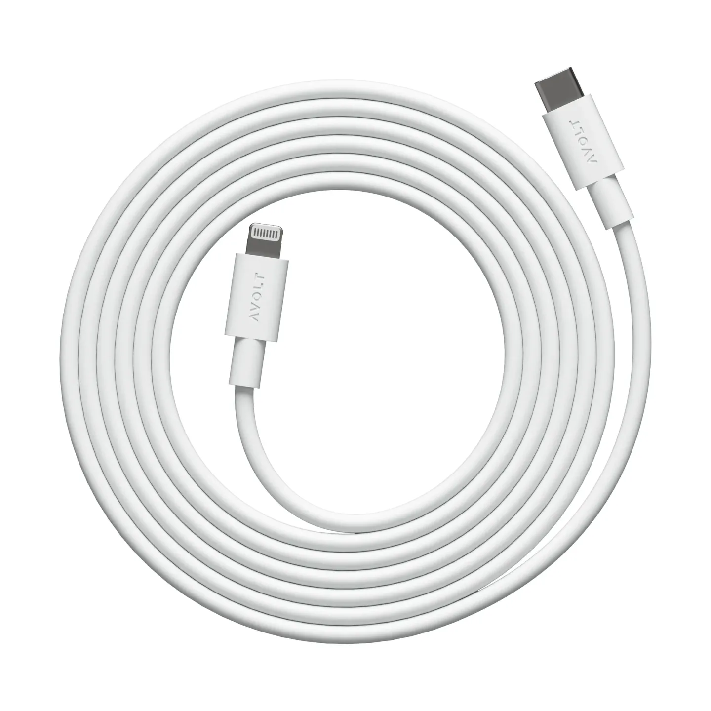 Avolt Kabel 1 USB C zu Lightning Ladekabel 2m White Martinelli Luce Edition