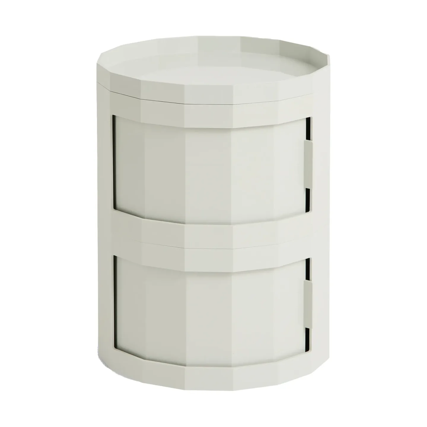 HAY Facet Cabinet 20 Beistelltisch Misty grey