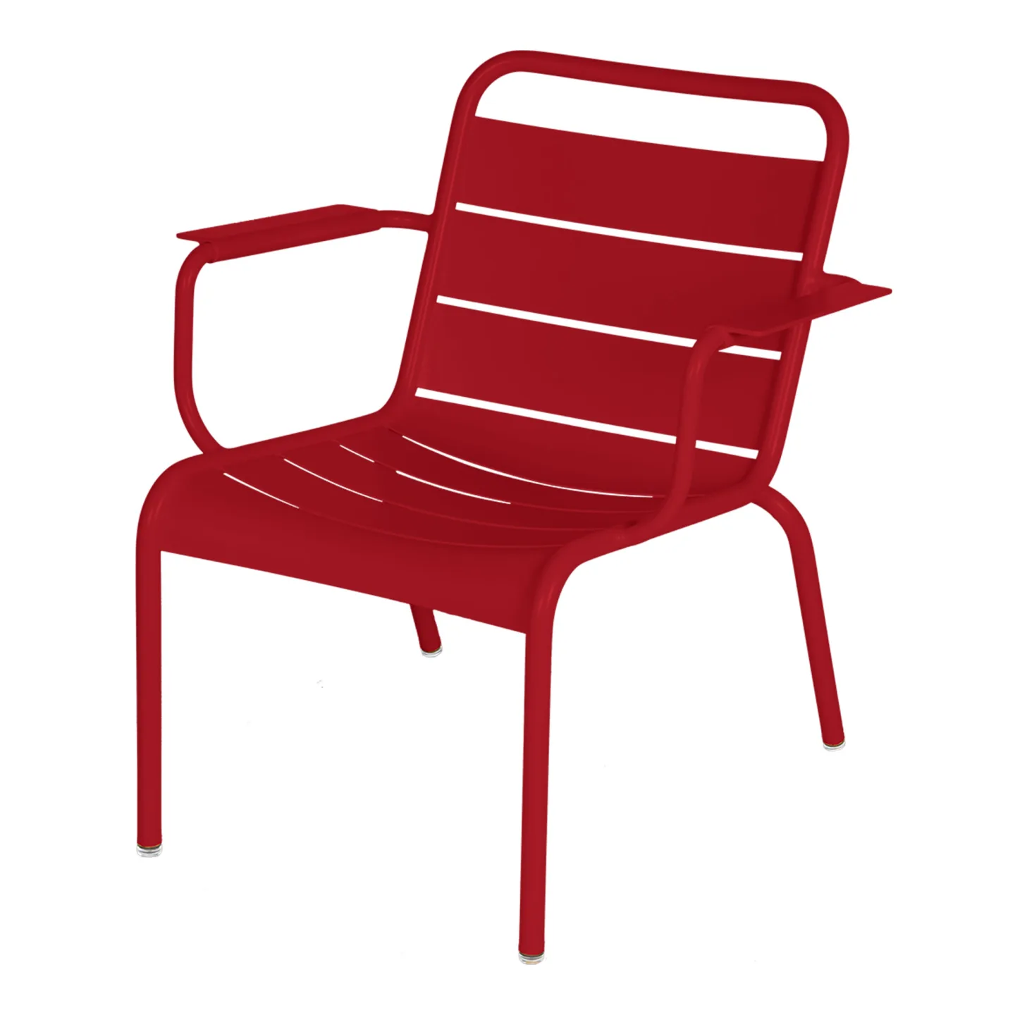 Fermob - Luxembourg Lounge Armchair Chili 43 - Fåtöljer utomhus - Frédéric Sofia - Röd - Metall