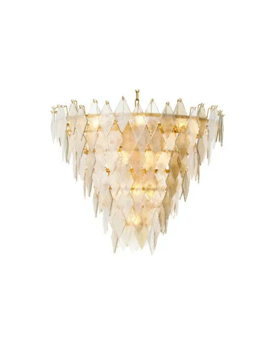 Rhombus Chandelier Antique Brass L