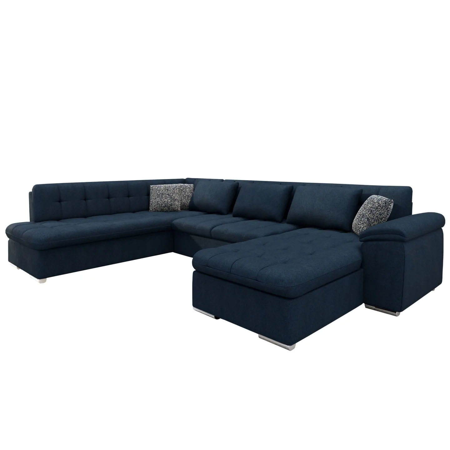 Dynir Bäddsoffa med Divan och Schäslong 5-sits - Blå