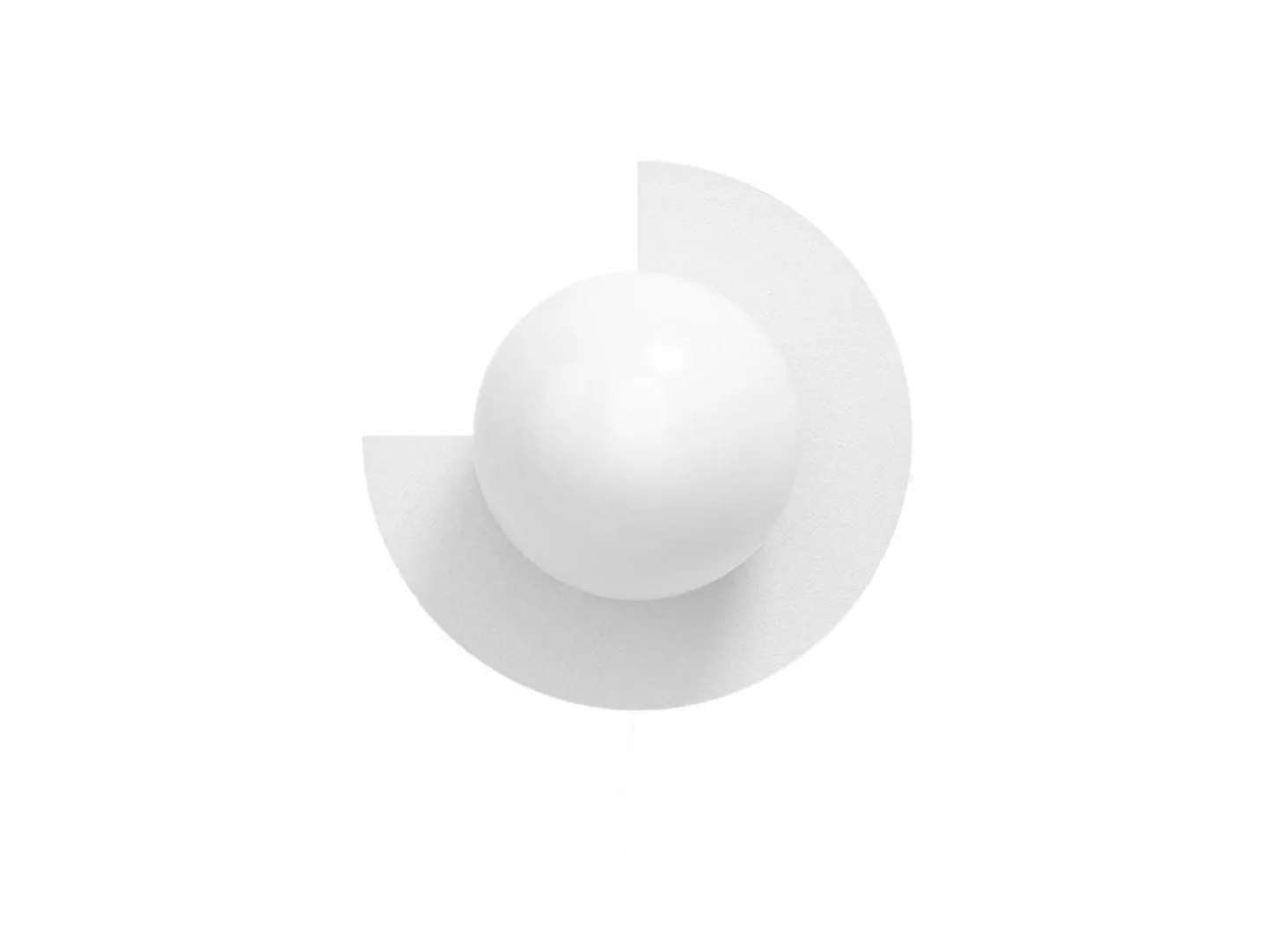Candy Big Circle 270 L Wandleuchte, weiß - Swedish Ninja - Wohnzimmer - Metall