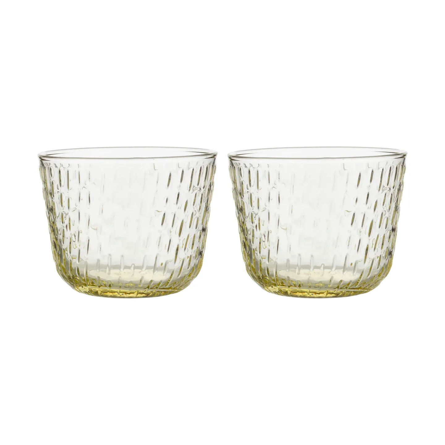 Marimekko Syksy Wasserglas 2 dl 2er Pack Blassgelb