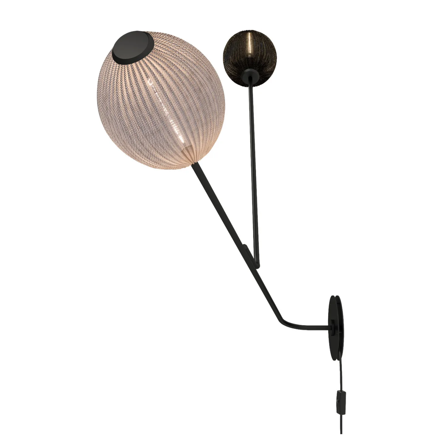 Satellite Wandleuchte Black/White - GUBI - Wohnzimmer - Design - Metall - Mehrflammig