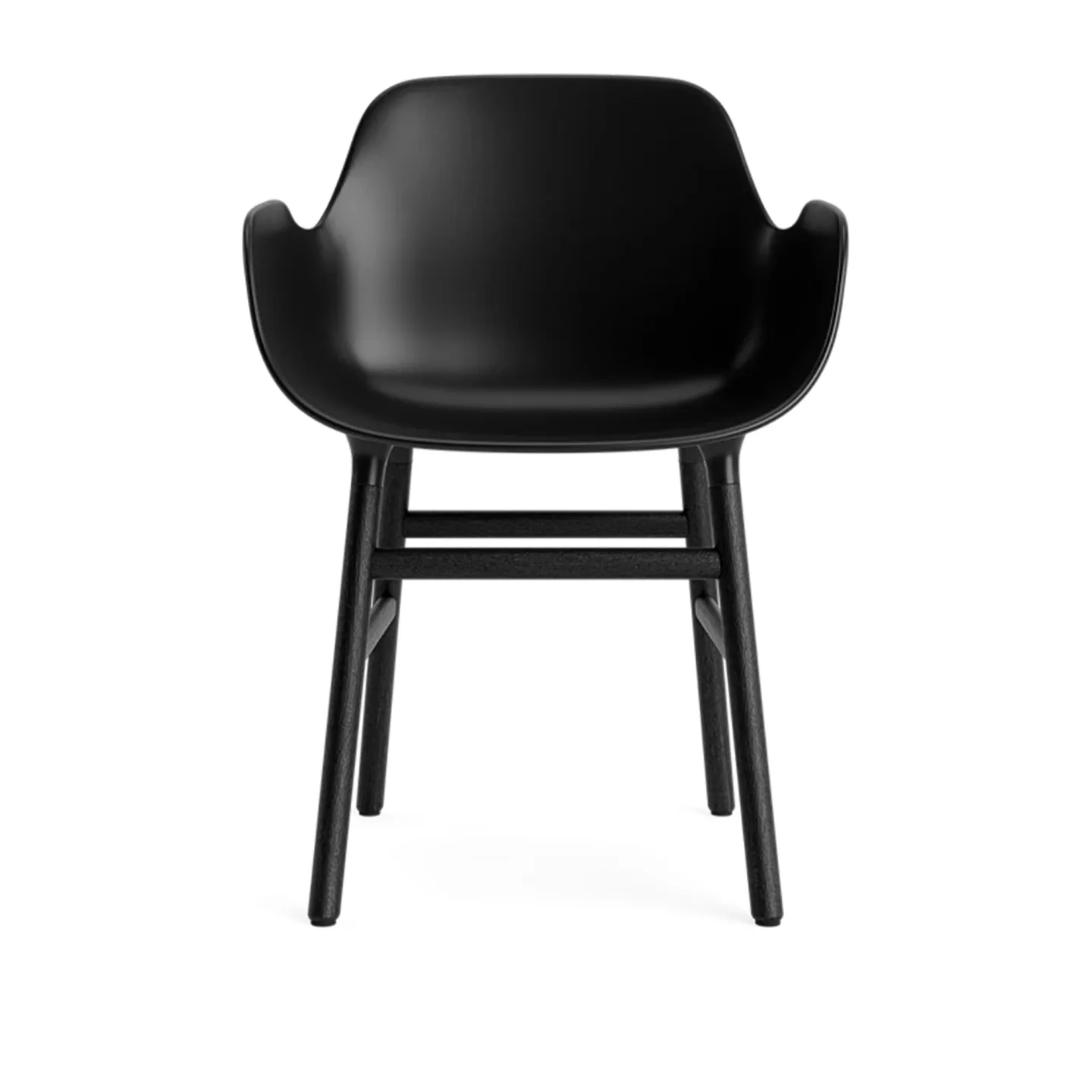 Normann Copenhagen - Form Armchair Black Oak Black - Matstolar - Simon Legald - Svart - Trä/Plast