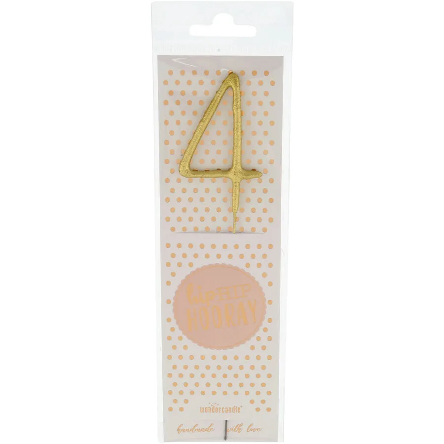 Tortendekoration Office gold Draht H 21.5 cm