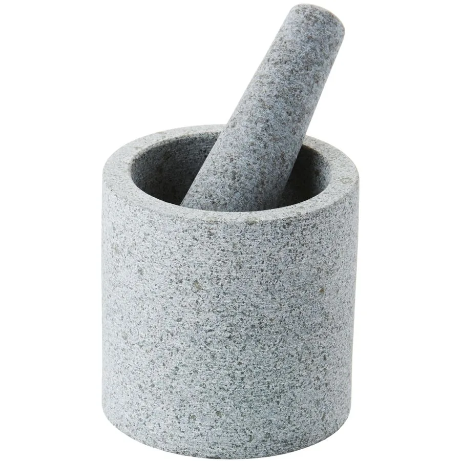 POINT-VIRGULE Mörser Kitchen grau Granit B 11 cm Set